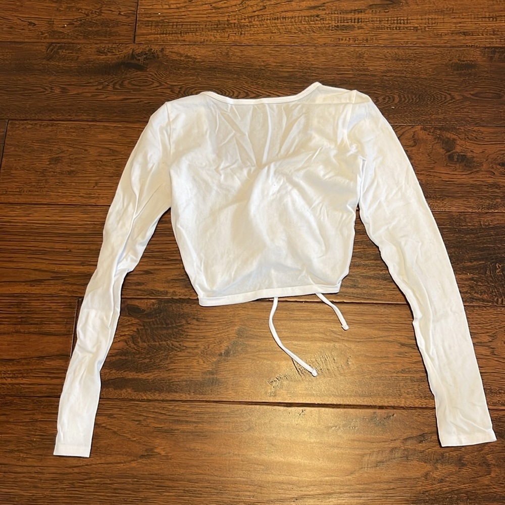 HOLLISTER long sleeved ruched top, sz XS - Picture 2 of 4